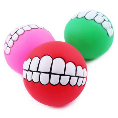 Dog Balls Toys Squeaky Fetch Sound Ball Pet Dog Puppy Squeaky Chew Toy Squeaker Ball Funny Toys