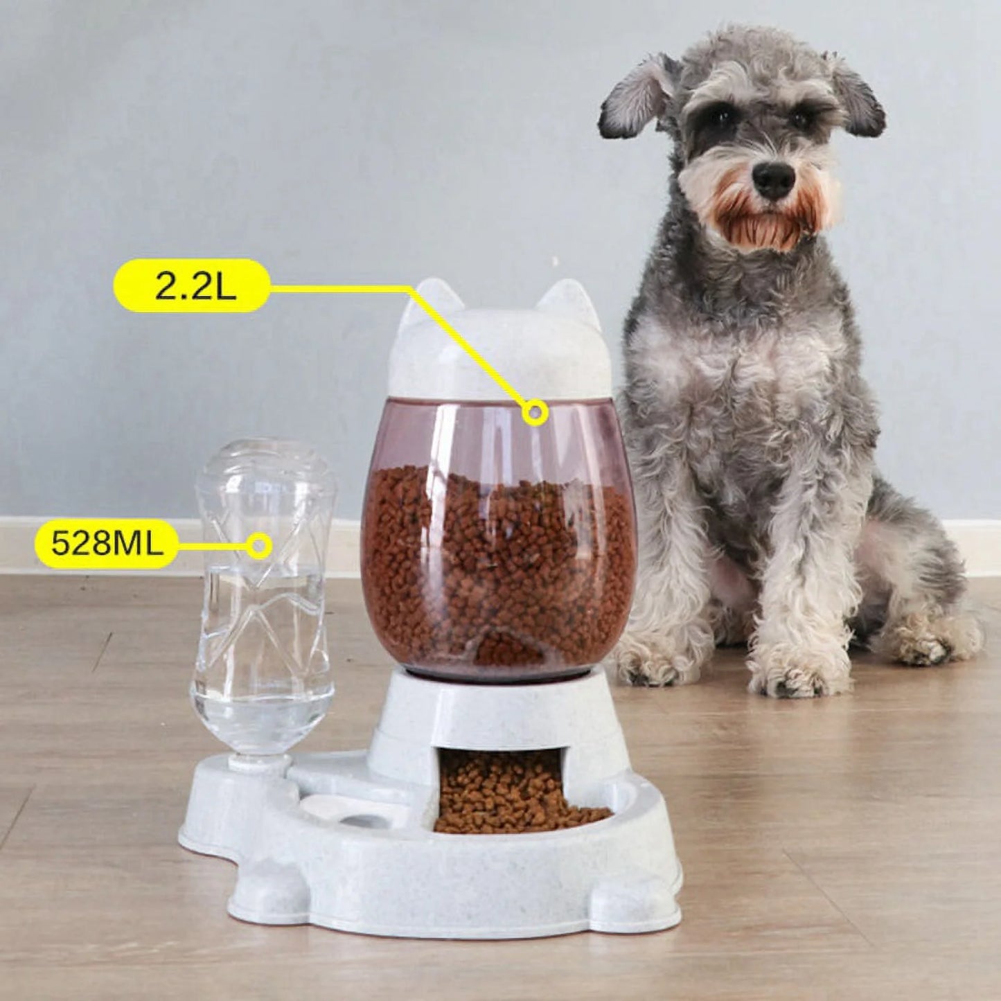 Automatic Pet Feeder | Food Dispenser for Cats and Dogs - Gravity Feeder - Automatic Cat Feeder/Automatic Dog Feeder - Dog and Cat Feeding Supplies, Cat Food Dispenser