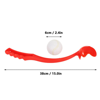 Hand Dog Ball Launcher Ergonomic Handle Interactive Tennis Ball Thrower Pet Toy for Outdoor Training