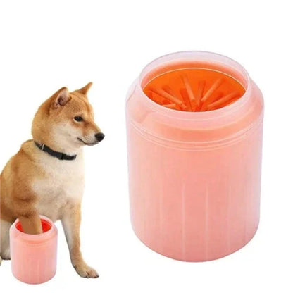 Pet Dog Foot Washer - Portable Paw Cleaner for Dogs Silicone Brush and Cup -  Dog Paw Cleaner Cup, Dog Paw Cleaner, Washer, Pet Foot Cleaner for Small Medium Large Breed Dogs/Cats-Large