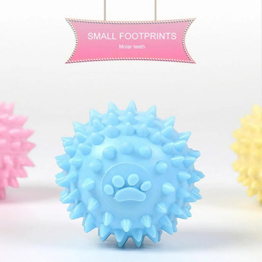 Balls for Dogs Small, Fetch Balls for Dogs Rubber Cute Colors TPR Puppy Toys Dog Toy Balls Dog Toys Spike Ball Dog Chew Toys for Small Dogs Pet Toys for Puppy Teething Toys,Blue