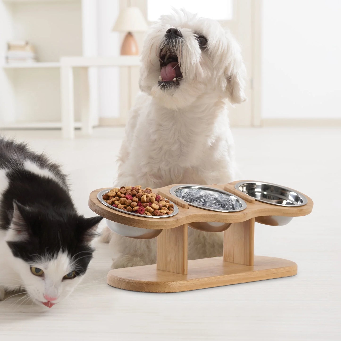 Elevated Cat Bowls Raised Cat Bowl Cat Feeding Bowls Cat Feeder Water Bowls for Cats Dogs